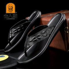 Leather Arch Support Flip Flops for Men & Women