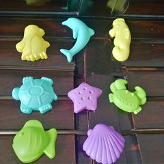 8-Piece Set Sea Animals Mold Sand Clay Tools