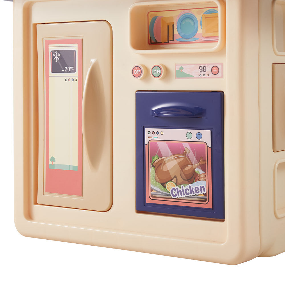 Interactive Kitchen Playset with Stove and Utensils - Realistic Design