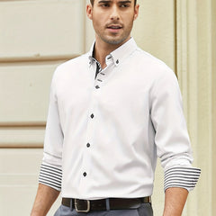 Men's Casual Button Up Long Sleeve Shirt