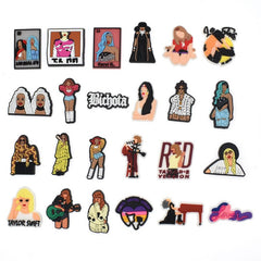 24pcs Singer Series Shoe Charms for Clogs & Slides