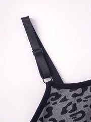 3pcs Leopard Wireless Bralettes Comfy & Breathable Intimates Bra