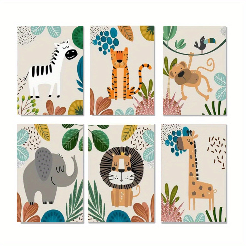 Animal Themes DIY Acrylic Painting Set - 6 Pack