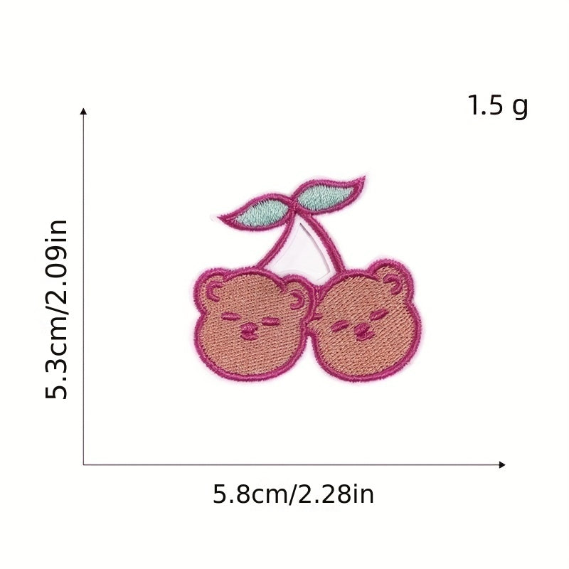 12pcs Iron On Patches Sew On Embroidered Applique DIY Crafts For Clothing Jacket
