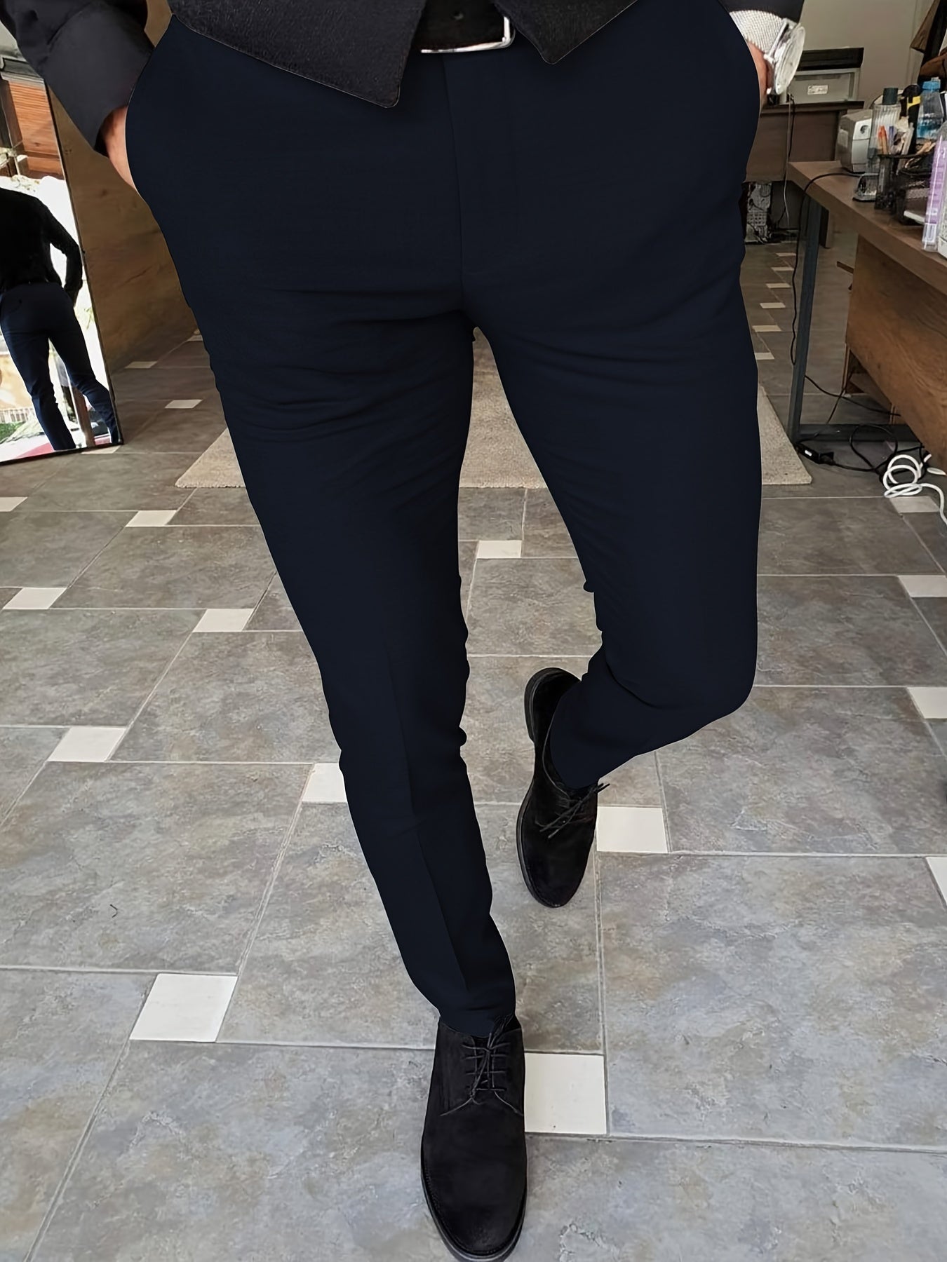Men's Formal Stretch Dress Pants for Business - Spring/Summer