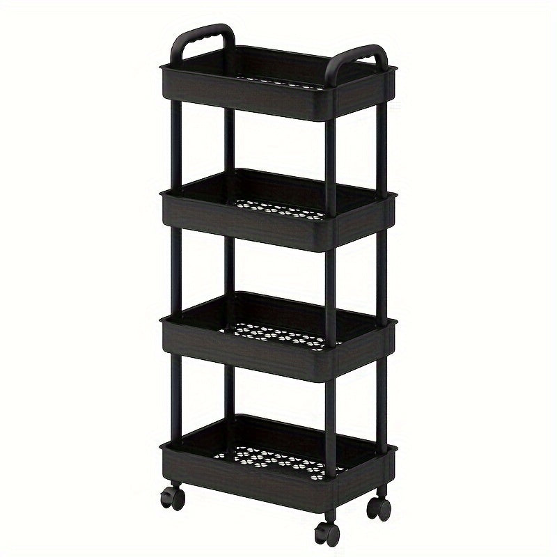 Household Snack Small Cart Large Capacity Organizer Living Room Floor Rack