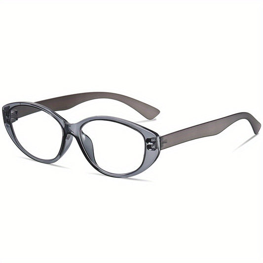 Light Blocking Reading Glasses Retro Jelly Oval HD Presbyopic Glasses