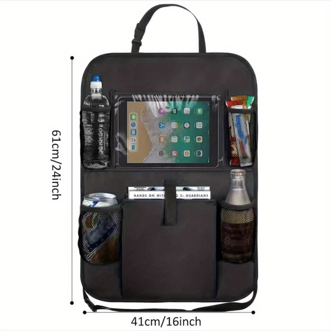 Waterproof Car Seat Storage Bag, Durable Rear Seat Hanging Organizer