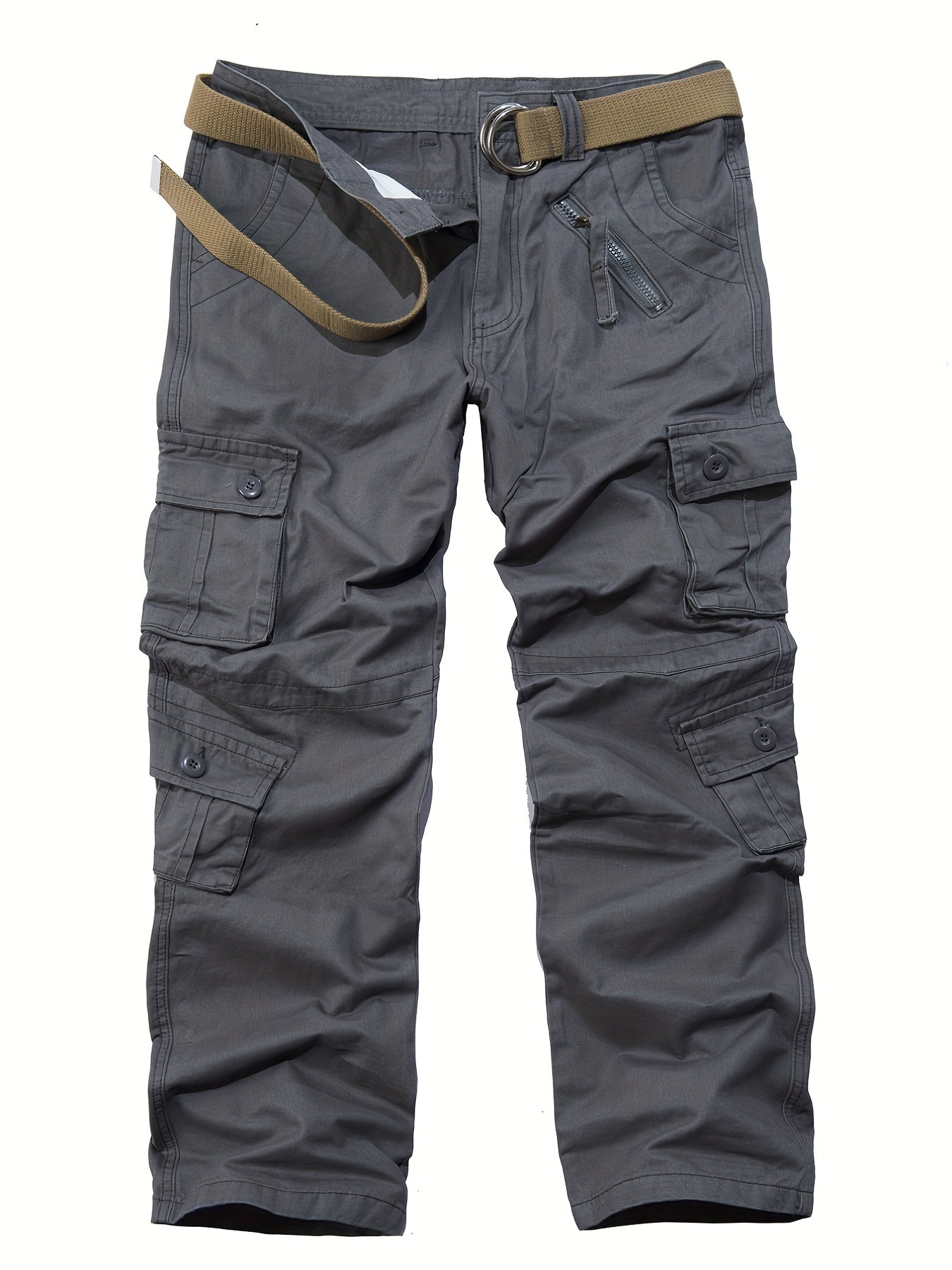 Men's Loose Washed Cargo Jeans Plus Size