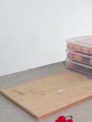 34 Grid Egg Box Dumpling Storage Box Large Capacity Kitchen Preserv
