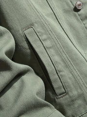 Men's Button Up Denim Coat for Spring Fall
