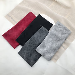 Solid Wide Knitted Headband Twisted Hair Accessories