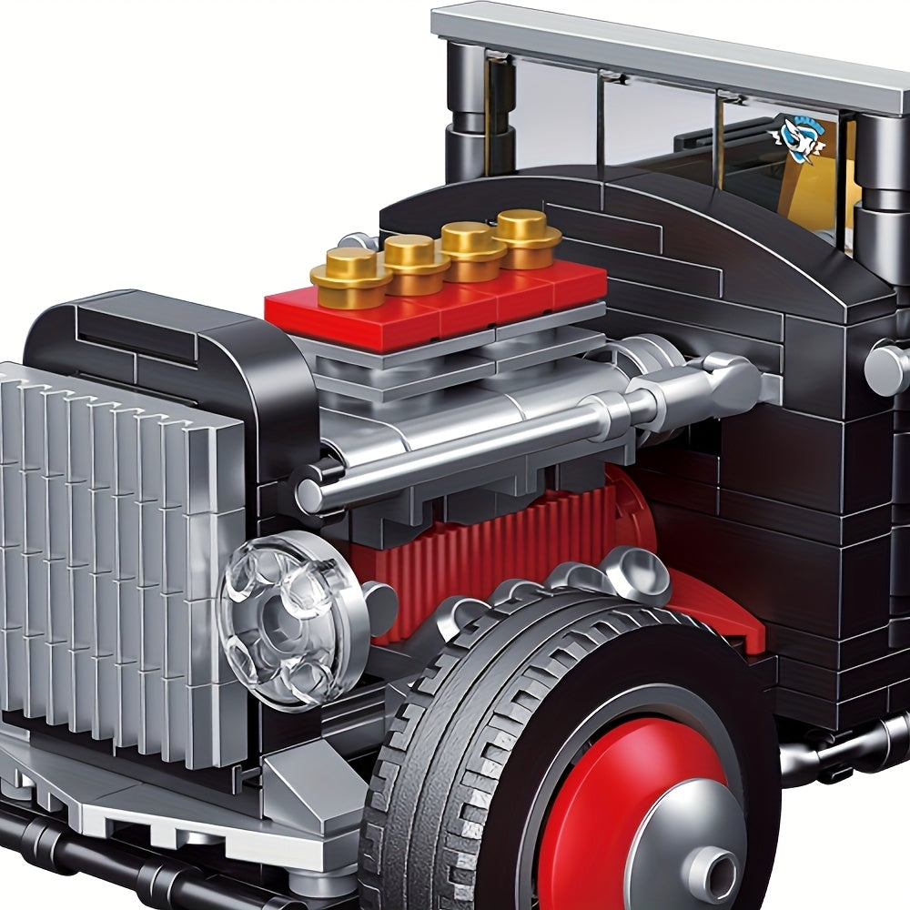 Mesiondy Classic Car Block Kit - DIY Assembly Vintage Collection Toy