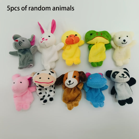 Animal Finger Puppets Interactive Play Fun for Storytime Assorted Colors