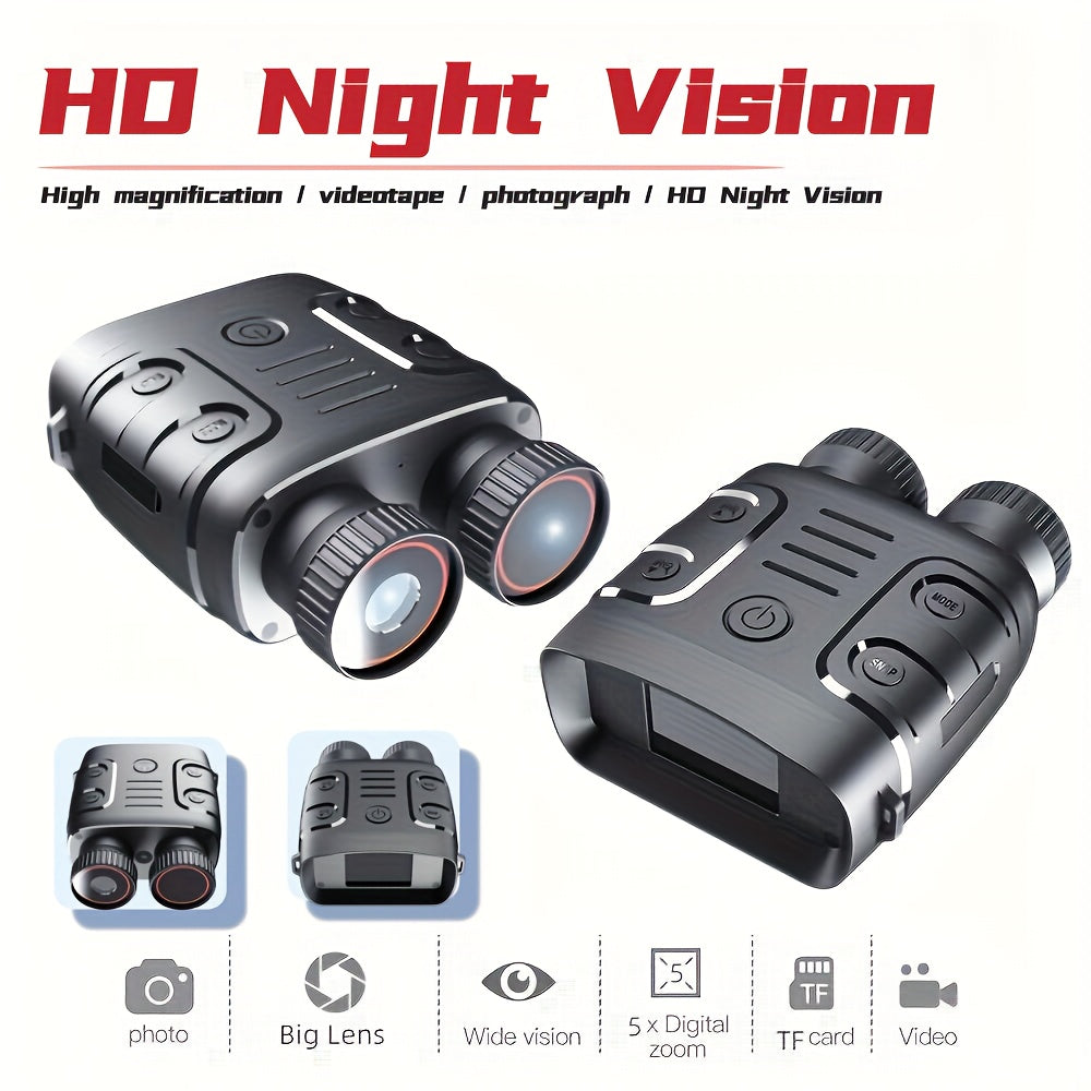 Dual Tube Night Vision Device 5x Digital Zoom 1080PHD Night Vision 6 Screen