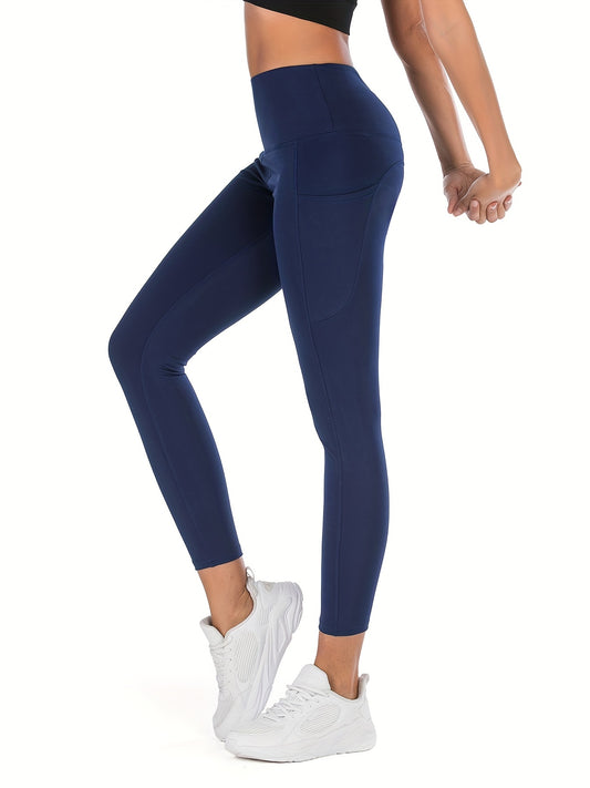 High Stretch Sports Leggings With Pockets for Yoga Fitness Gym