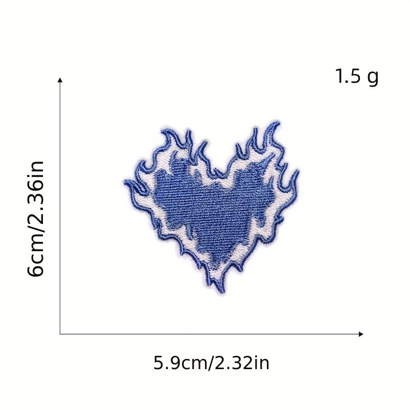 12pcs Iron On Patches Sew On Embroidered Applique DIY Crafts For Clothing Jacket