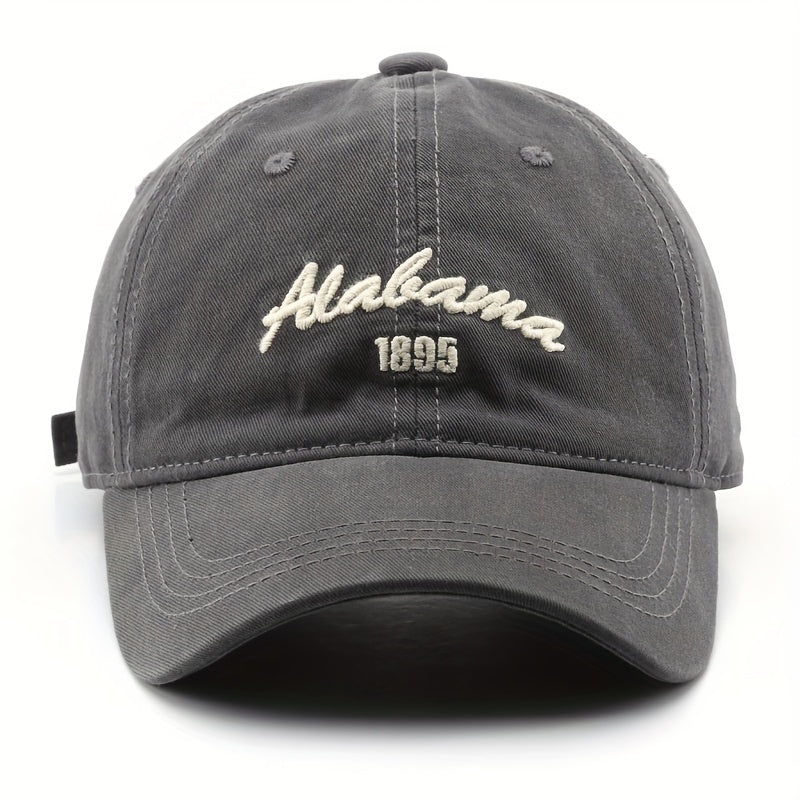 Letter Embroidery Cotton Baseball Cap Solid Hip Hop Sun Hat