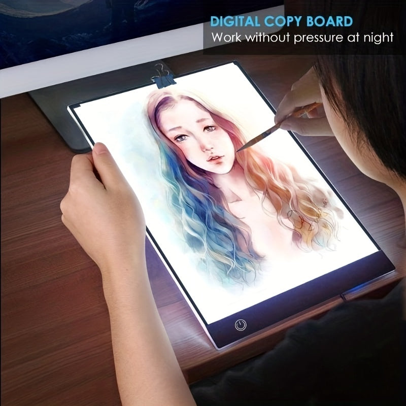 A4 Portable Tracing LED Copy Board Light Box USB Power Copy Drawing Board