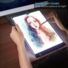 A4 Portable Tracing LED Copy Board Light Box USB Power Copy Drawing Board