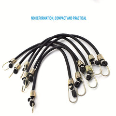 15pcs Heavy Duty Bungee Cords 12in Mini with Hooks - Camping, Cars, Bicycles