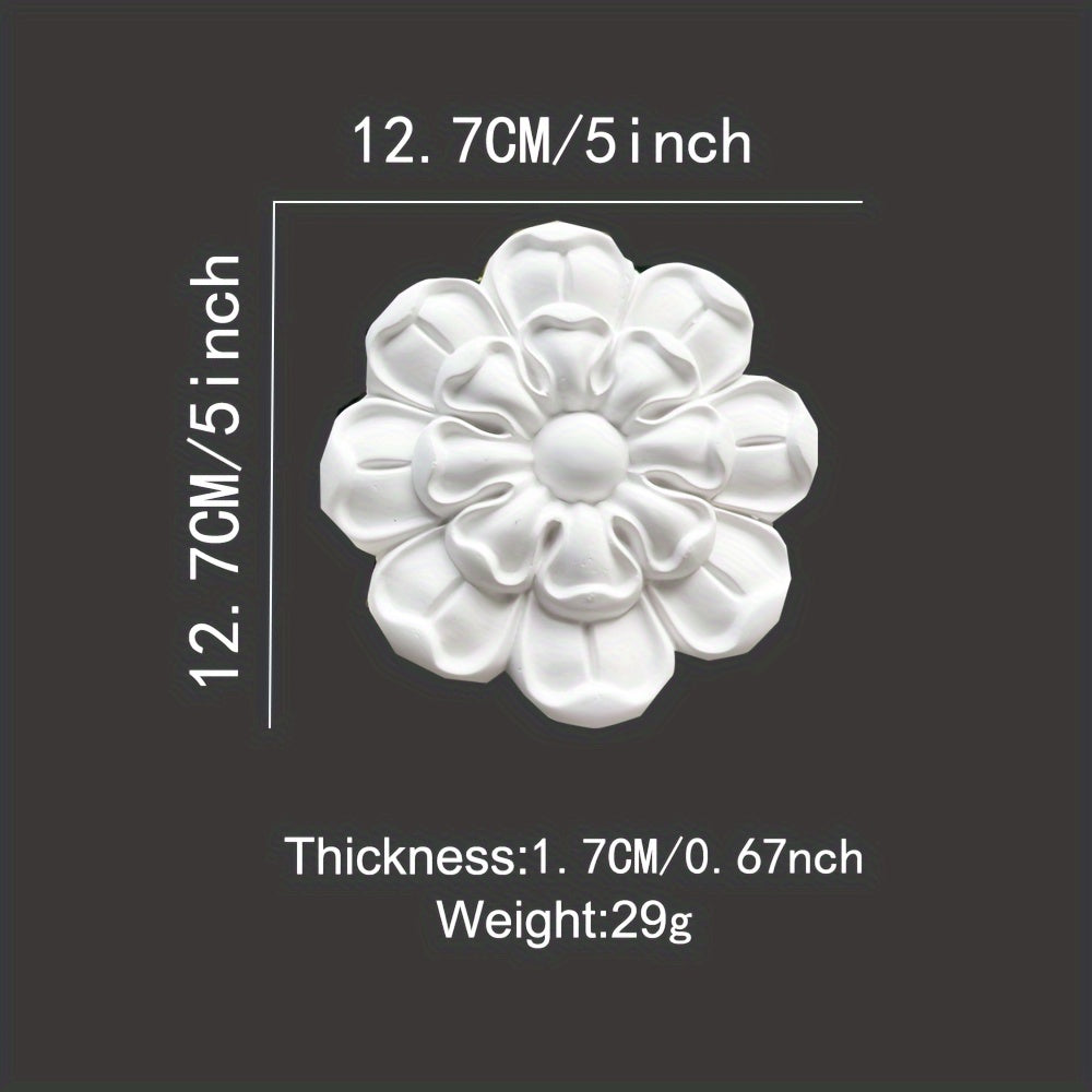 PU Decorative Flowers Lightweight Carved Background Wall Decoration