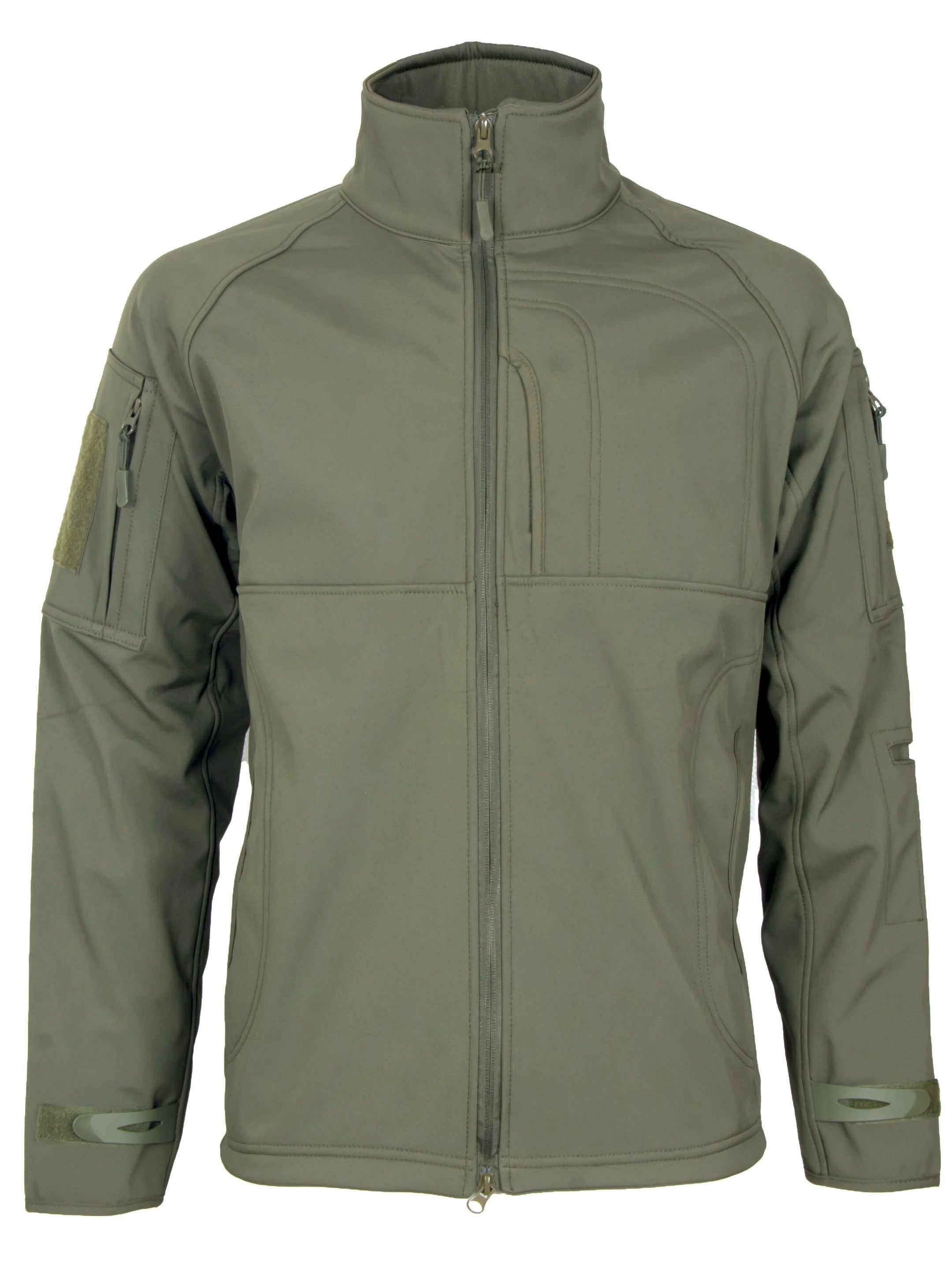 Men's Casual Stand Collar Softshell Jacket For Outdoor Activities