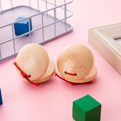 3pc Wooden Percussion Set Handheld Sound Board 'Da Da Da' Toy