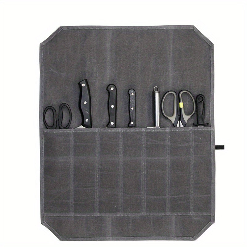 Outdoor Retro Over Wax Canvas Chef Storage Roll Bag