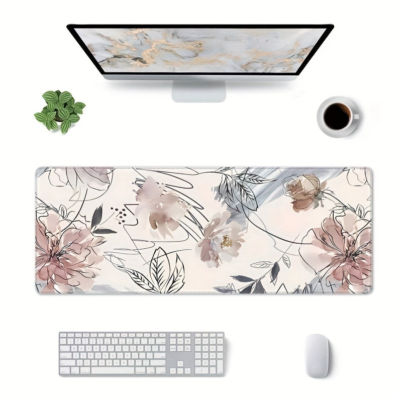 Flowers and Plants Gaming Mouse Pad Non Slip Rubber Base