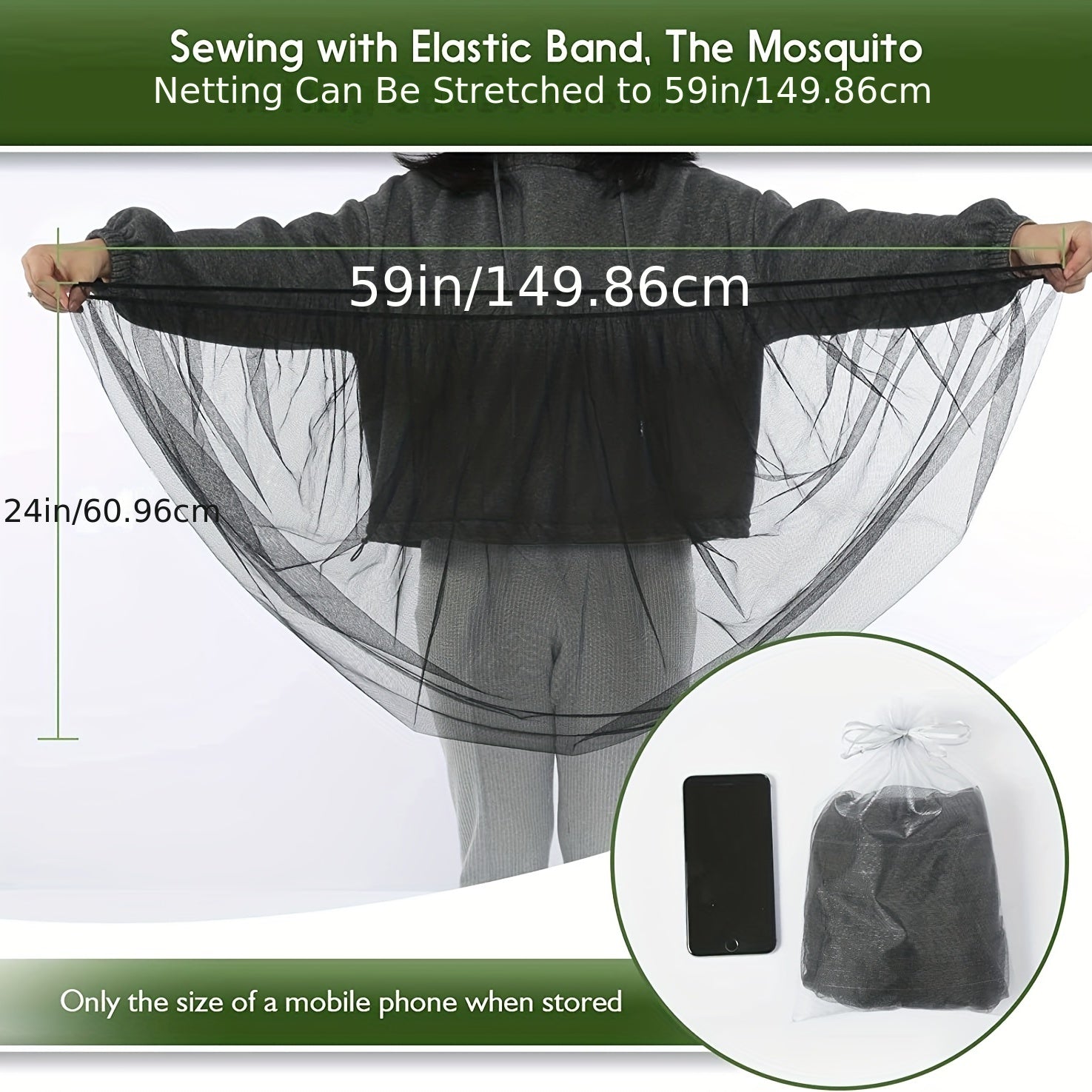 Breathable Mosquito Net for Strollers Bassinets Pack 'n Plays Car Seats