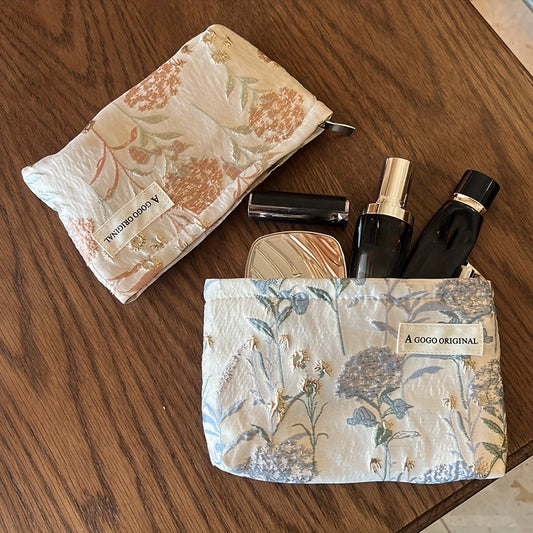 Floral Organizer Bag for Makeup Toiletries & Travel Essentials