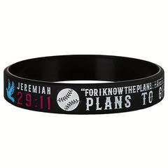 Christian Bible Verse Silicone Bracelet Wristband