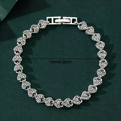 Tennis Bracelet Synthetic Gems Hand Jewelry Decor