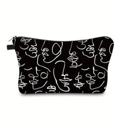 Abstract Figure Makeup Bag Water Resistant Travel Toiletry Bag