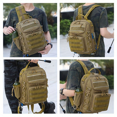 Large Capacity Fishing Backpack Water Resistant Tackle Box Storage Bag
