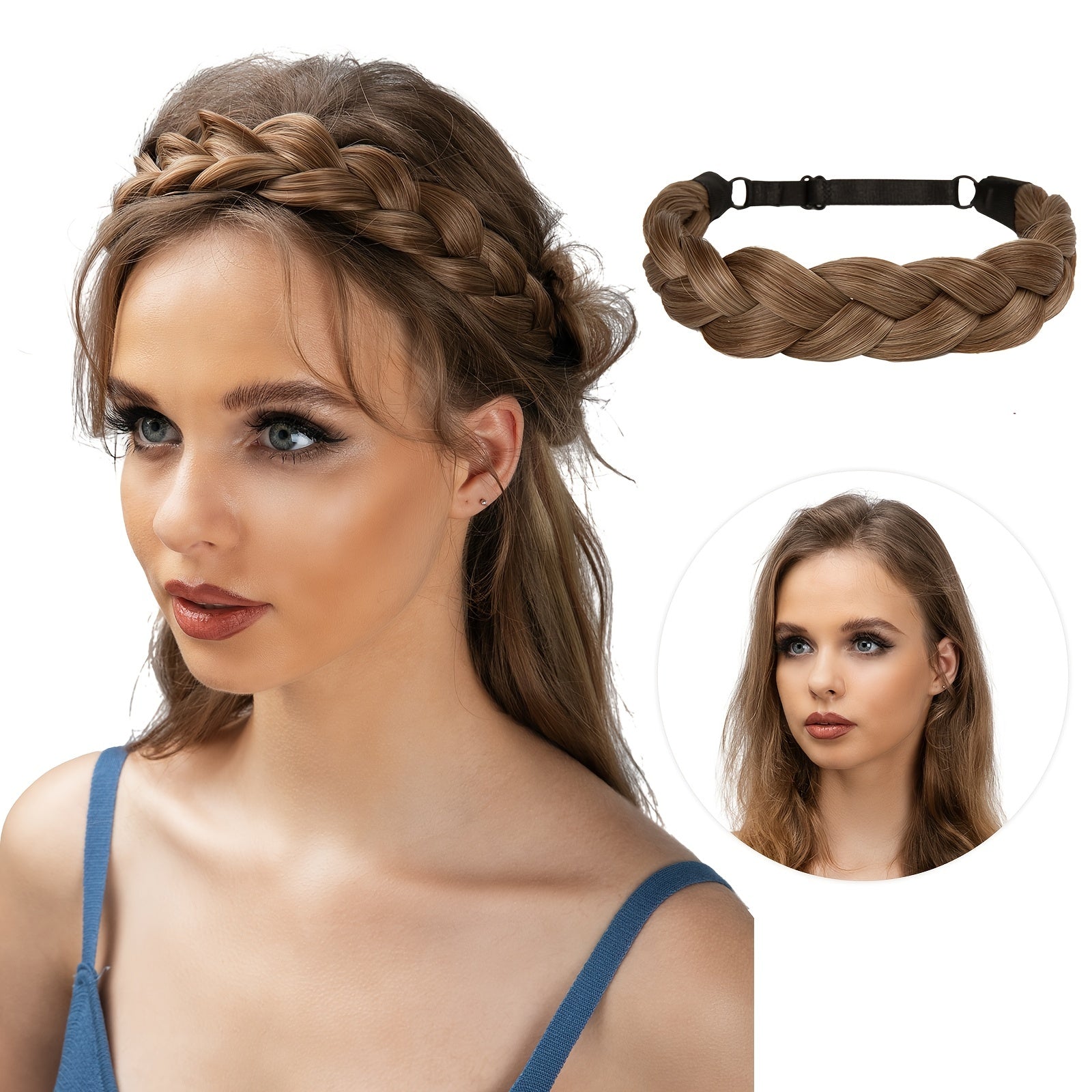 Adjustable Braided Headband High Temperature Headwear