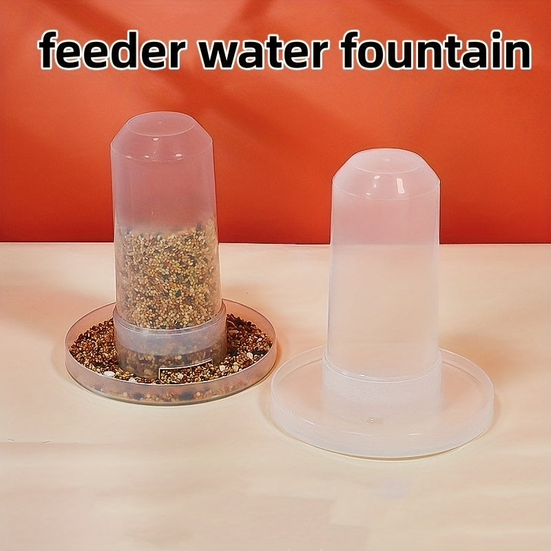 Automatic Bird Feeder & Water Dispenser for Parrots Chickens Pigeons