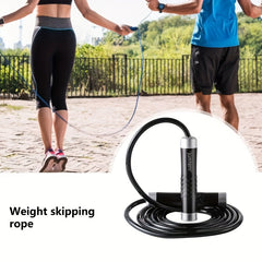 Steel Wire Jump Rope for Indoor Outdoor Fitness Training