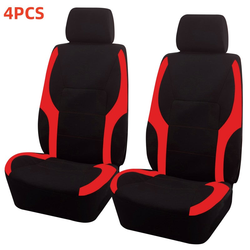 4pcs Mesh Cloth Car Front Seat Cover Set Four Seasons Universal