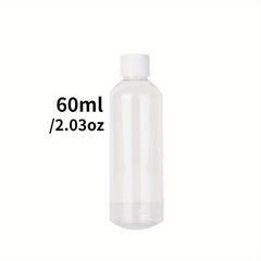 3 Clear Plastic PET Bottles for Medicine in Various Sizes