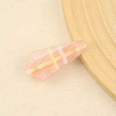 Pink Pyramid Jelly Hair Clip for Women Girls