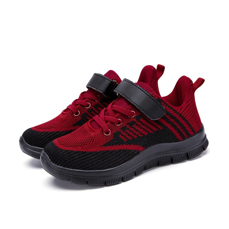 Breathable Woven Sneakers For Boys - Lightweight Anti Slip Low Top Sneakers