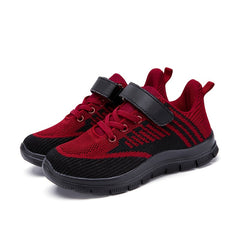 Breathable Woven Sneakers For Boys - Lightweight Anti Slip Low Top Sneakers