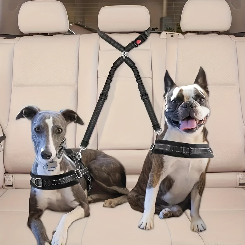 Adjustable Double Dog Seat Belt for Safe Car Travel
