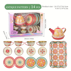 Mixed Colors 14pcs Tea Set for Winter Year