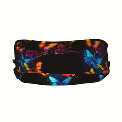 Butterfly Print Sports Headband - Sweat Wicking Polyester