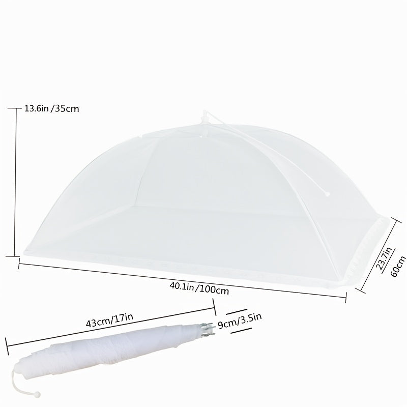 6pcs Pop Up Food Mesh Cover Reusable Tent Umbrella