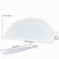 6pcs Pop Up Food Mesh Cover Reusable Tent Umbrella
