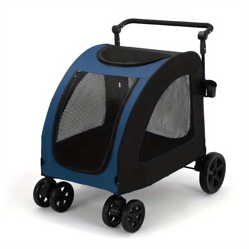 Foldable Pet Stroller For Medium & Large Dogs